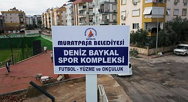 Muratpaşa'da yapımına başlanan Deniz Baykal Spor Kompleksi'nin inşaatı sona yaklaşıyor