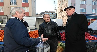 Odunpazarı Belediye Başkanı Kurt'tan Salı Pazarı'na ziyaret