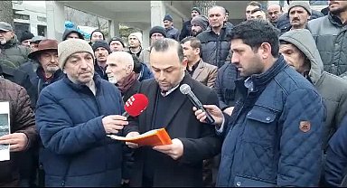 Ordu'nun Çaybaşı ilçesine yapılan katı atık bertaraf tesisi ile ilgili mahkeme kararına uymayan belediye protesto edildi