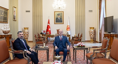 TBMM Başkanı Kurtulmuş, RTÜK Başkanı Ebubekir Şahin’i kabul etti