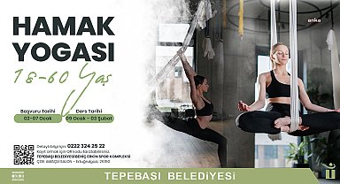 Tepebaşı'nda 'Hamak Yogası' kayıtları başladı