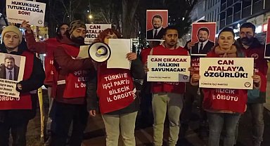 Türkiye İşçi Partisi, Bilecik'te Can Atalay'ın vekilliğinin düşürülmesini protesto etti