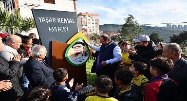 Yaşar Kemal Parkı Çiğli'de törenle açıldı
