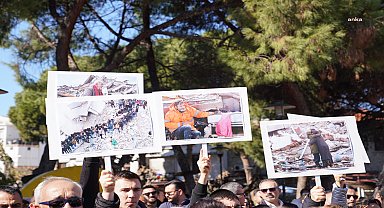 6 Şubat depremlerinde hayatını kaybedenler, Seferihisar'da anıldı
