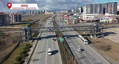 Ankara Büyükşehir Belediyesi'nden yeni ve modern yaya üst geçitleri