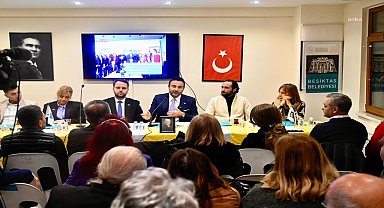 Beşiktaş Belediye Başkanı Akpolat, ilçedeki site sakinleriyle bir araya geldi