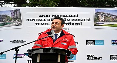 Beşiktaş Belediyesi, Akat Mahallesi'nde iki apartmanın temelini attı