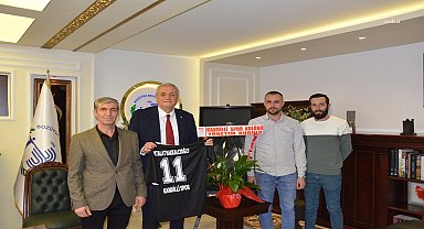 Bozüyük Belediye Başkanı Bakkalcıoğlu'na Kandilli Spor'dan ziyaret
