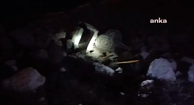 Burdur'da mermer ocağında kamyon uçuruma devrildi, 1 işçi ağır yaralandı