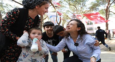 Çamlık parkı çocuklarla buluştu