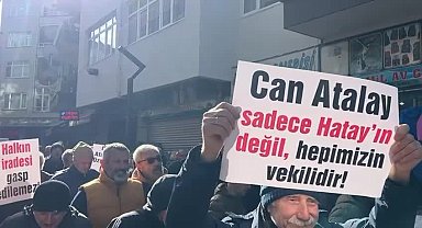 Can Atalay'ın milletvekilliğinin düşürülmesi Fındıklı'da protesto edildi