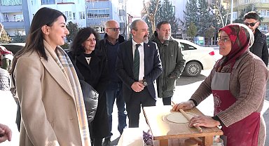 CHP Aksaray Belediye Başkan Adayı Pelinsu Yıldırım Demir, kadınlara kapalı pazar yeri sözü verdi