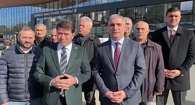 CHP Ortahisar Belediye Başkan Adayı Ahmet Kaya, yeni terminali ziyaret etti: "Hizmet eziyete dönüşmüş"