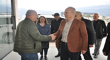 Çine Belediye Başkanı Kıvrak, yeni haftaya Galericiler Sitesi ziyaretiyle başladı