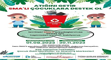 İzmit Belediyesi'nden geri dönüşüm kampanyası ile SMA'lı çocuklara destek