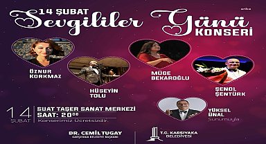 Karşıyaka'da 14 Şubat'ta konser verilecek