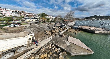 KDZ. Ereğli Sahili, Belediye'nin çalışmaları ile onarılıp, yeniden düzenleniyor