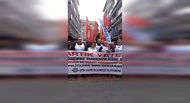 KESK SAMSUN ÜYELERİ, İLİÇ'TE YAŞANAN MADEN FACİASINA TEPKİ GÖSTERDİ