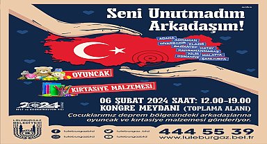 Lüleburgaz Belediyesi'nden 6 Şubat depremlerinde hayatını kaybeden vatandaşlar için anma programı