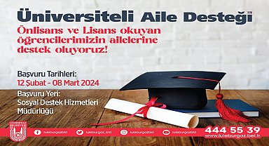 Lüleburgaz Belediyesi'nin 'Üniversiteli Aile Desteği'ne başvurular başlıyor