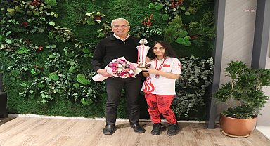 Mezitli Belediyesi sporcusu Ege Öz, Antalya'dan şampiyonlukla döndü