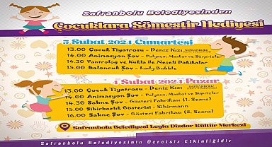 Safranbolu Belediyesi'nden çocuklar için sömestir hediyesi