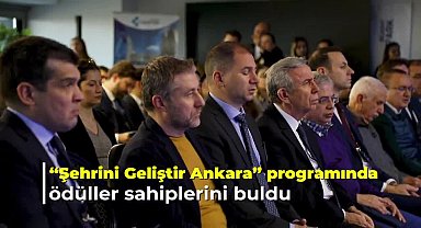 'Şehrini Geliştir Ankara'da ödülleri sahiplerini buldu... Mansur Yavaş: "Ankara'nın ve ülkemizin geleceğinin bilişimden geçtiğini düşünüyorum"