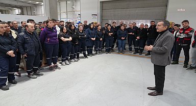 Tepebaşı Belediye Başkanı Ataç'ın fabrika ziyaretleri sürüyor