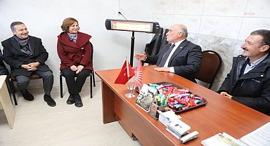 Tepebaşı Belediye Başkanı Ataç ve CHP EBB Başkan Adayı Ünlüce'den Han ilçesine ziyaret 