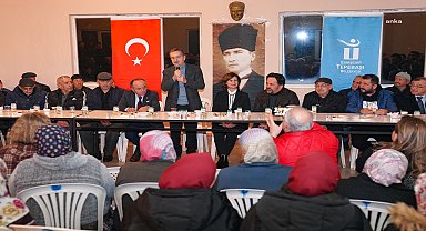 Tepebaşı Belediye Başkanı Ataç ve EBB Başkan Adayı Ünlüce'den mahallelere ziyaret