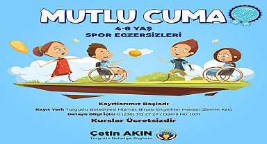 Turgutlu Belediyesi'nin sporda engelleri kaldıran "Mutlu Cuma" projesi yeniden başlıyor