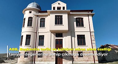 ANKARA BÜYÜKŞEHİR BELEDİYESİ GÖLBAŞI HALLAÇLI MEHMET AĞA KONAĞI’NDA RESTORASYON ÇALIŞMALARINI TAMAMLADI