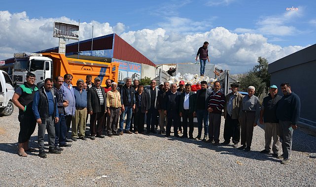 ANTALYA BÜYÜKŞEHİR’DEN ALANYA'DA AFETZEDE ÜRETİCİYE NAYLON DESTEĞİ