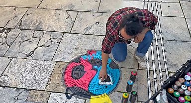 ANTALYA BÜYÜKŞEHİR’DEN RÖGAR KAPAKLARINDA RENKLİ ÇALIŞMA