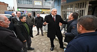 Bozüyük Belediye Başkanı Bakkalcıoğlu, Saraycık Caddesi esnafını ziyaret etti