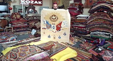Burhaniye'de eski halı ve kilimler ekonomiye kazandırılıyor