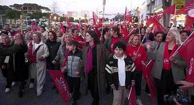 ÇEŞME'DE 8 MART DÜNYA KADINLAR GÜNÜ COŞKUSU 