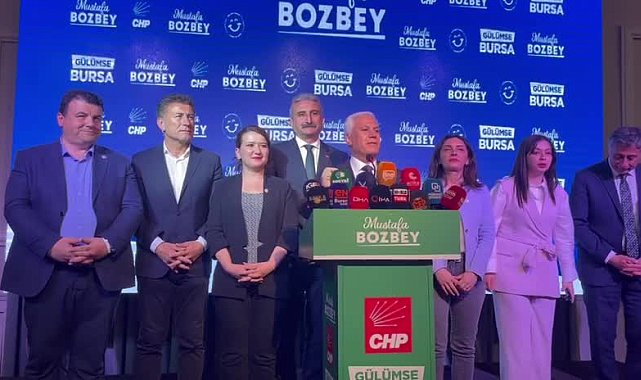 CHP Bursa Büyükşehir Belediye Başkan Adayı Mustafa Bozbey: "İlk sonuçlara göre öndeyiz"