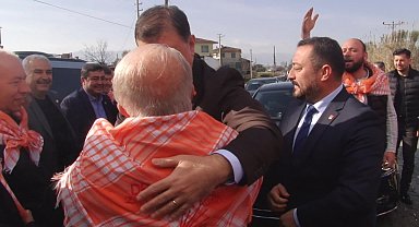 CHP İZMİR BÜYÜKŞEHİR BELEDİYE BAŞKAN ADAYI CEMİL TUGAY, ÖDEMİŞ’İN KÖYLERİNE KOCAOĞLU SELAMIYLA GİRDİ 