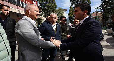 Çine Belediye Başkanı Kıvrak, Demokrat Parti Genel Başkanı Gültekin Uysal'la görüştü