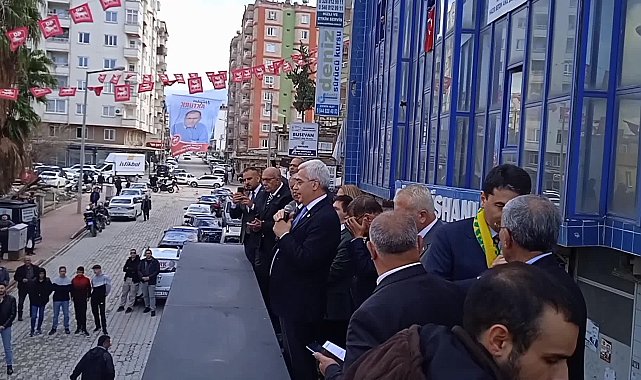 DEMOKRAT PARTİ İZMİR MİLLETVEKİLİ SALİH UZUN OSMANİYE'DE: 31 MART 'YETER ARTIK' DEME SEÇİMİ. 31 MART 'KUSURA BAKMAYIN BU KADAR DA OLMAZ' DEMENİN SEÇİMİDİR