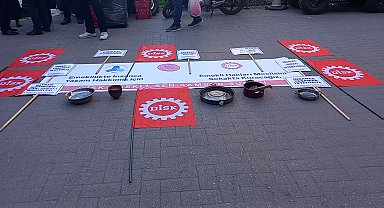 DİSK Emekli Sen Samsun Şubesi: "Saraylar ışıl ışıl parlarken, emeklilerin payına sefalet düşüyor"