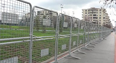 DİYARBAKIR'DA NEVRUZ KUTLAMA ALANINDA SON HAZILIKLAR YAPILIYOR