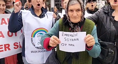 Emeklilerden İstanbul’da eylem... “Emekliyi soyana oy moy yok” 