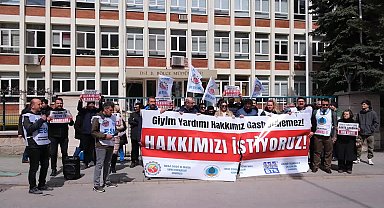 ESM üyelerinden Eskişehir DSİ 3. Bölge Müdürlüğü önünde protesto: "Elinizi emekçilerin cebinden çekin"
