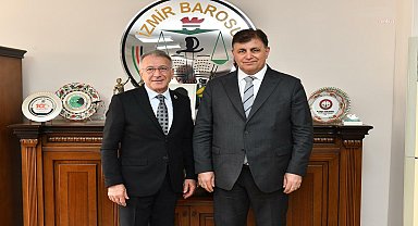 İZMİR BÜYÜKŞEHİR BELEDİYE BAŞKAN ADAYI CEMİL TUGAY, SEÇİM GÜVENLİĞİ İÇİN İZMİR BAROSU'NDAN DESTEK İSTEDİ
