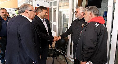 Kuşadası Belediye Başkanı Günel, otogar esnafı ile projelerini paylaştı
