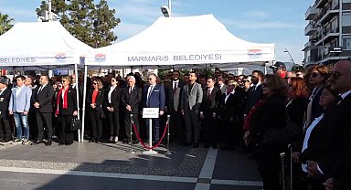 MARMARİS’TE 18 MART ÇANAKKALE ZAFERİ DOLAYISIYLA TÖREN DÜZENLENDİ 