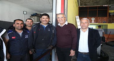 MEZİTLİ BELEDİYE BAŞKANI TARHAN, KÜÇÜK SANAYİ SİTESİ ESNAFINA PROJELERİNİ ANLATTI