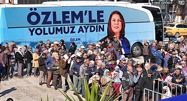 ÖZLEM ÇERÇİOĞLU, İNCİRLİOVA'DA HALKLA BULUŞTU